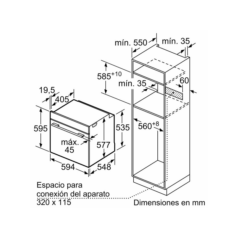 Horno MF pirolÃ­tico indep. Bosch HBG7764B1, Infinity - 5