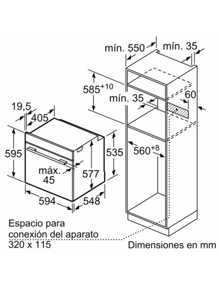 Horno MF pirolÃ­tico indep. Bosch HBG7764B1, Infinity - 5