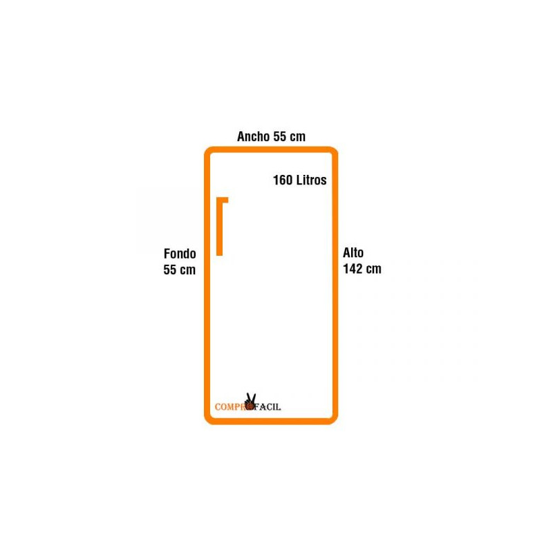 Congelador vertical Edesa EZS1412NFA - 3