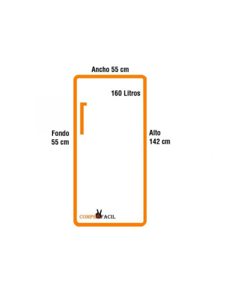 Congelador vertical Edesa EZS1412NFA - 3