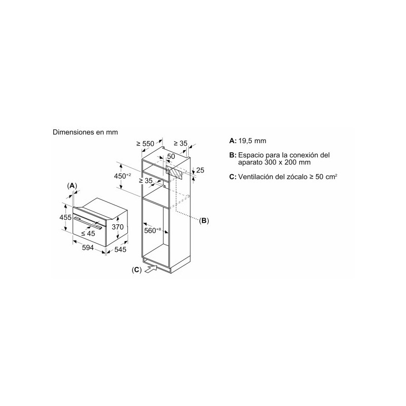 Microondas INT Bosch CEG732XB1, Infinity - 1