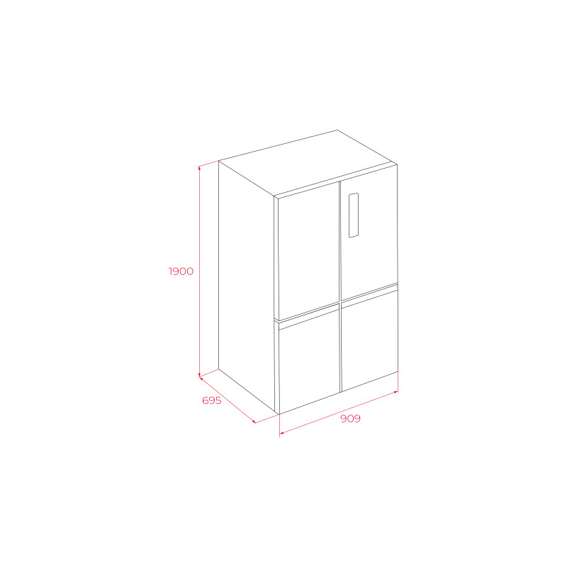 Frigorifico side by side Teka RMF77960INOX - 3 Frigorifico side by side Teka RMF77960INOX - 3