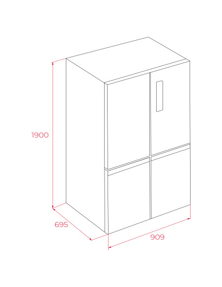 Frigorifico side by side Teka RMF77960INOX - 3 Frigorifico side by side Teka RMF77960INOX - 3