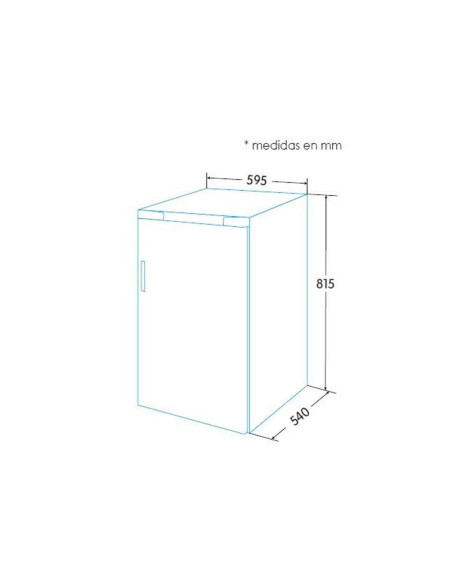 Frigorifico 1puerta INT Edesa EFS0513I - 2