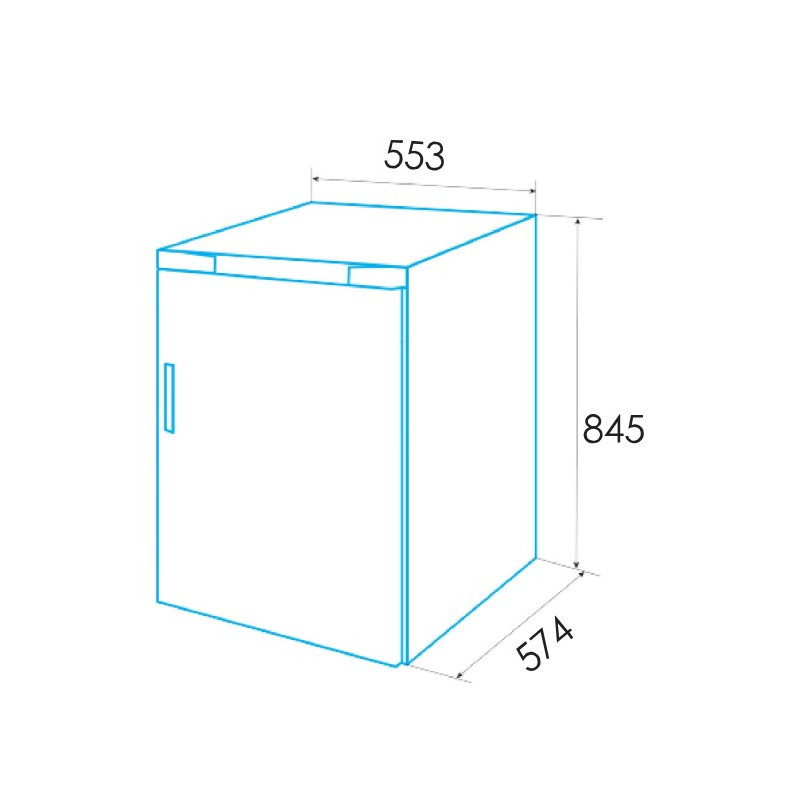 Frigorifico 1puerta Edesa EFS0813WHA - 3