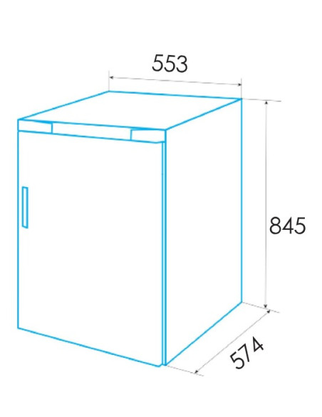 Frigorifico 1puerta Edesa EFS0813WHA - 3