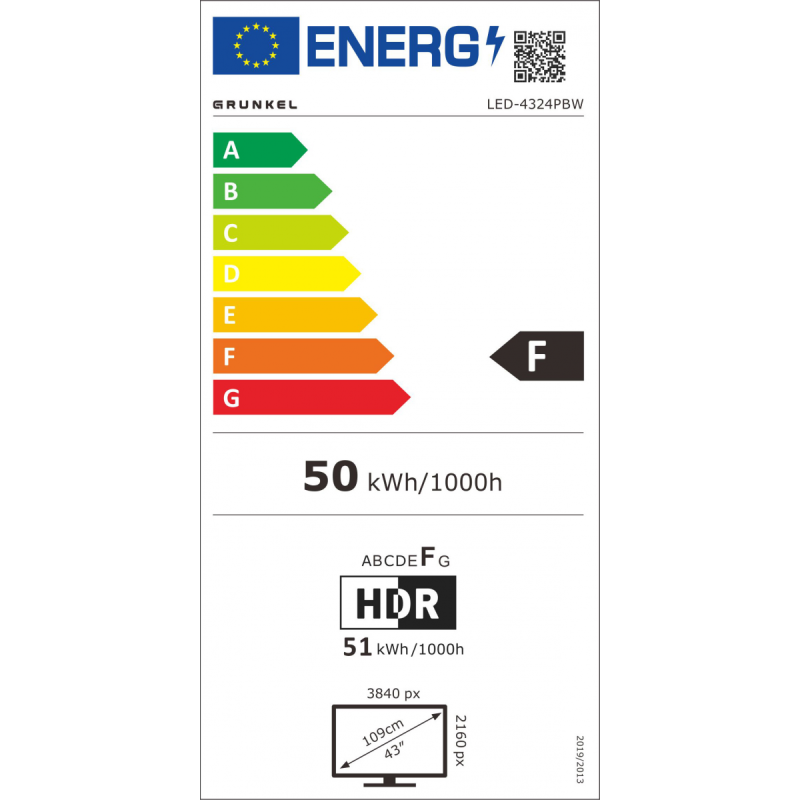 TV GRUNKEL LED4324PBW, 43" - 4