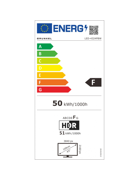 TV GRUNKEL LED4324PBW, 43" - 4