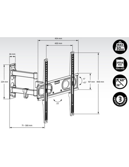 Soporte pared Tv Engel AC0592E - 3 Soporte pared Tv Engel AC0592E - 3