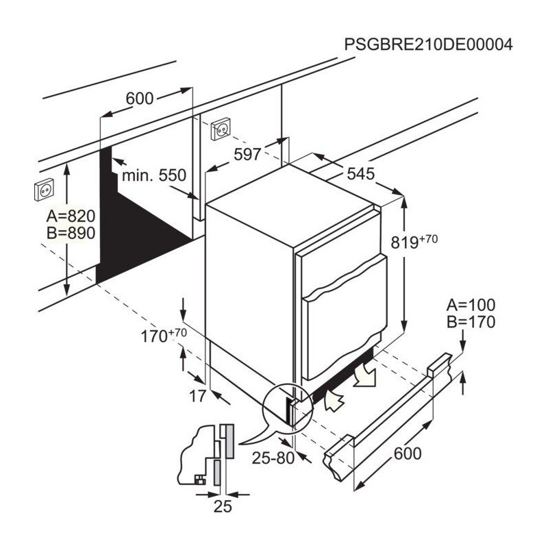 Frigorifico 1puerta INT Aeg OAB6I82EF - 3