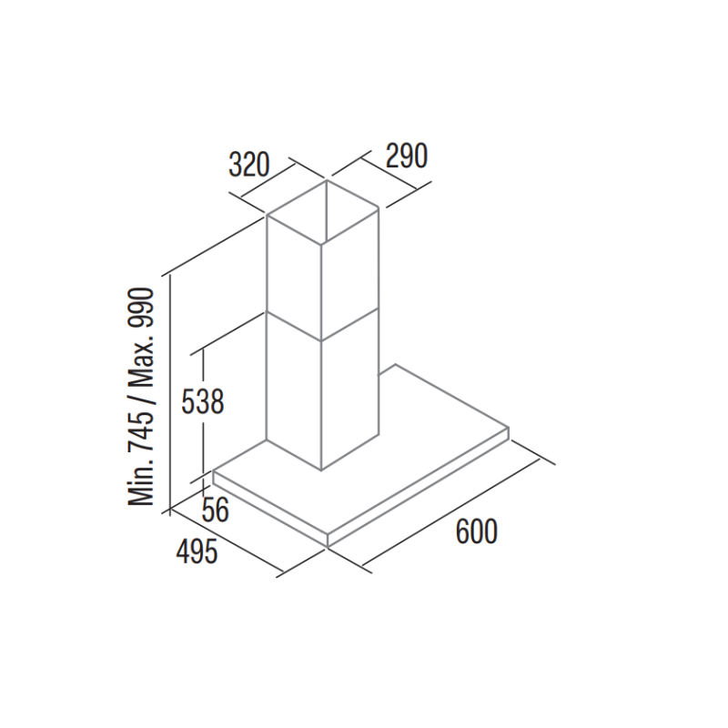 Campana decorativa SYGMA6010X - 4 Campana decorativa SYGMA6010X - 4