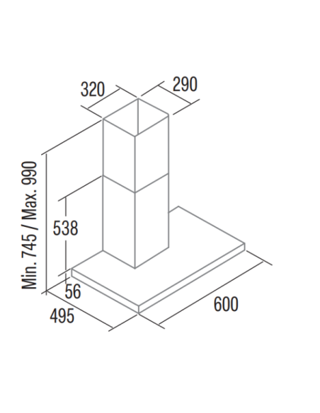 Campana decorativa SYGMA6010X - 4 Campana decorativa SYGMA6010X - 4