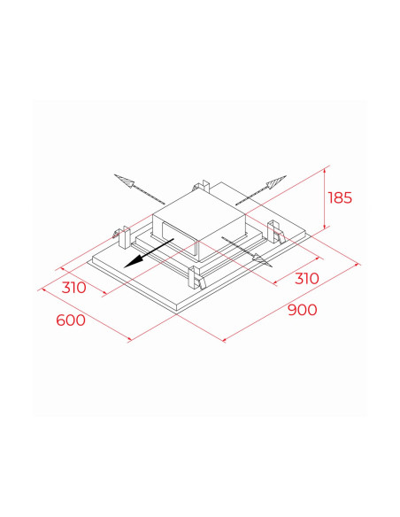 Campana decorativa techo Teka DHT96340IX - [category]