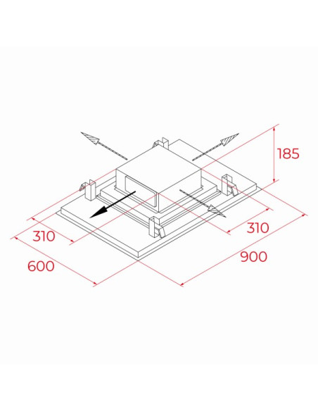 Campana decorativa techo Teka DHT96340WH - [category]