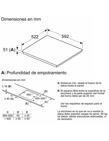 Vitroceramica induccion indep. Bosch PVS631HC1E - 2
