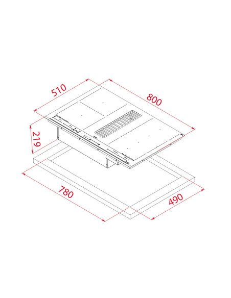 Vitroceramica Induccion+extractor Teka AFF87601MS - 3 Vitroceramica Induccion+extractor Teka AFF87601MS - 3
