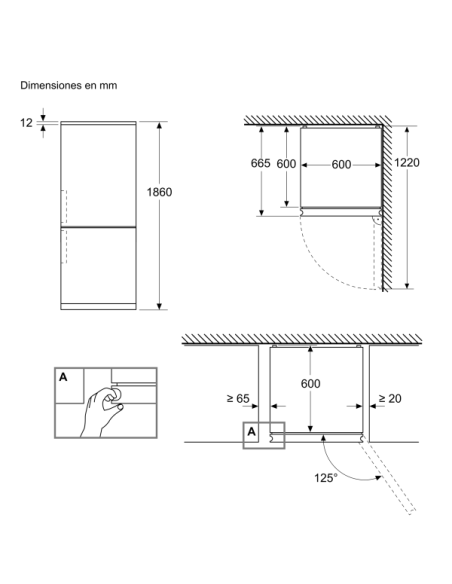 Combi NF Siemens KG36NXXBF, Top - 2 Combi NF Siemens KG36NXXBF, Top - 2