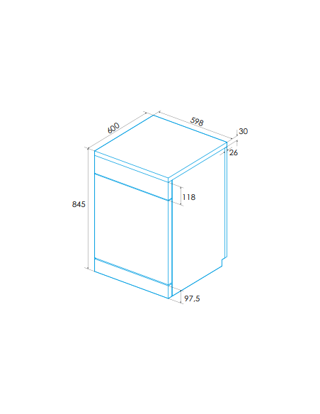 Lavavajillas 60 Edesa EDW6231WHA - 2