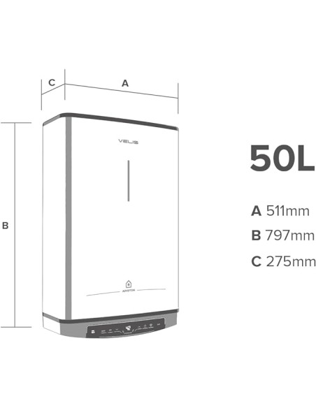 Termo electrico Ariston VELISPROWIFI50 - 2 Termo electrico Ariston VELISPROWIFI50 - 2