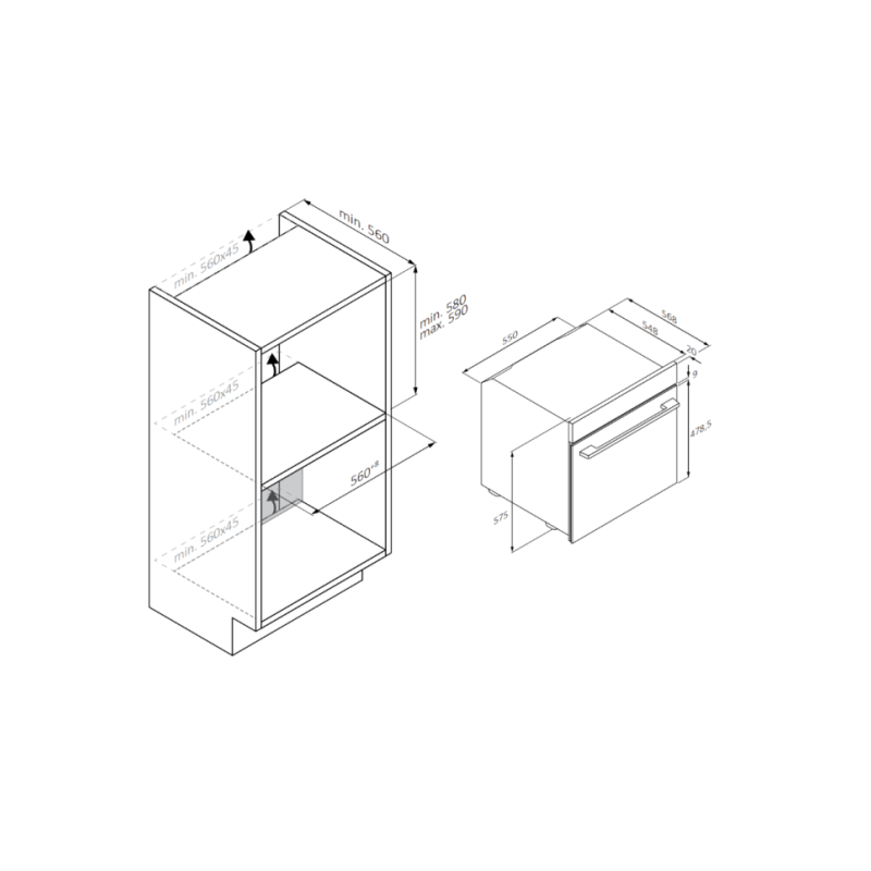 Horno MF pirolítico indep. Haier H6ID2P3T1HTB - 2