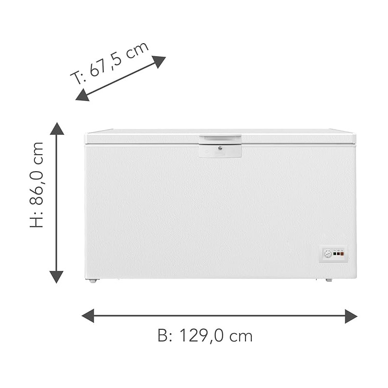 Congelador horizontal Beko HSM37540 - 3 Congelador horizontal Beko HSM37540 - 3