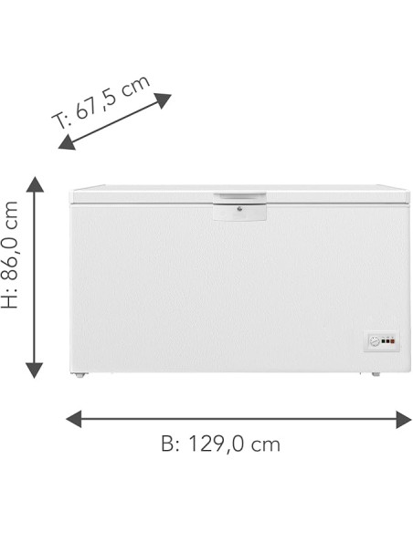 Congelador horizontal Beko HSM37540 - 3 Congelador horizontal Beko HSM37540 - 3
