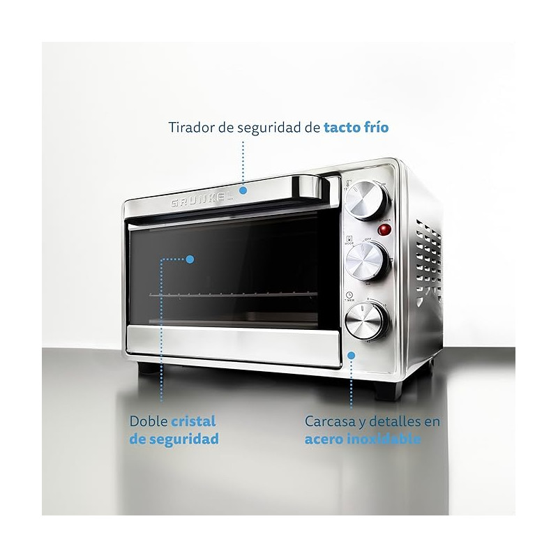 Mini Horno GRUNKEL HR23INOX - 2 Mini Horno GRUNKEL HR23INOX - 2