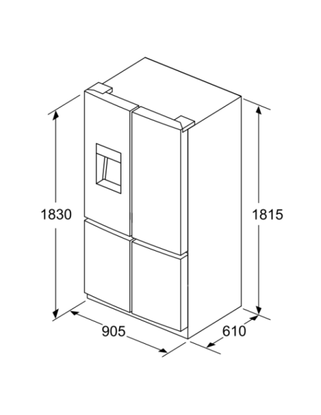 Frigo side by side Balay 3KME598XI - 2