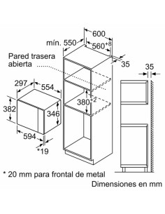 Microondas INT Bosch BFL524MB0 - 1