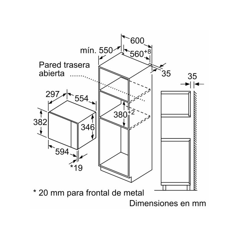 Microondas INT Bosch BFL524MB0