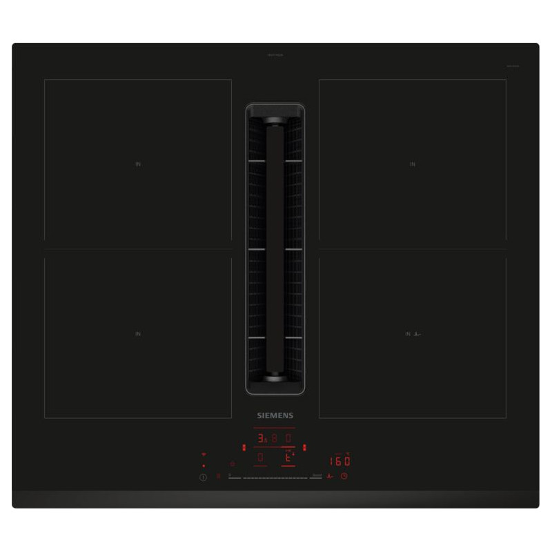 Vitroceramica induccion + extractor Siemens ED631HQ26E, Top