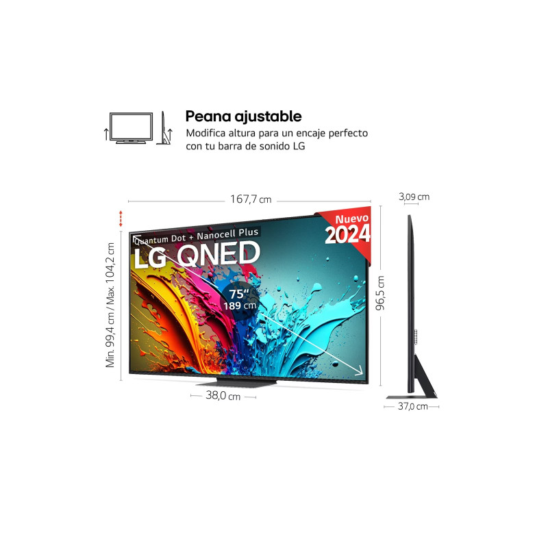 TV QNED LG 75QNED87T6B - 3 TV QNED LG 75QNED87T6B - 3