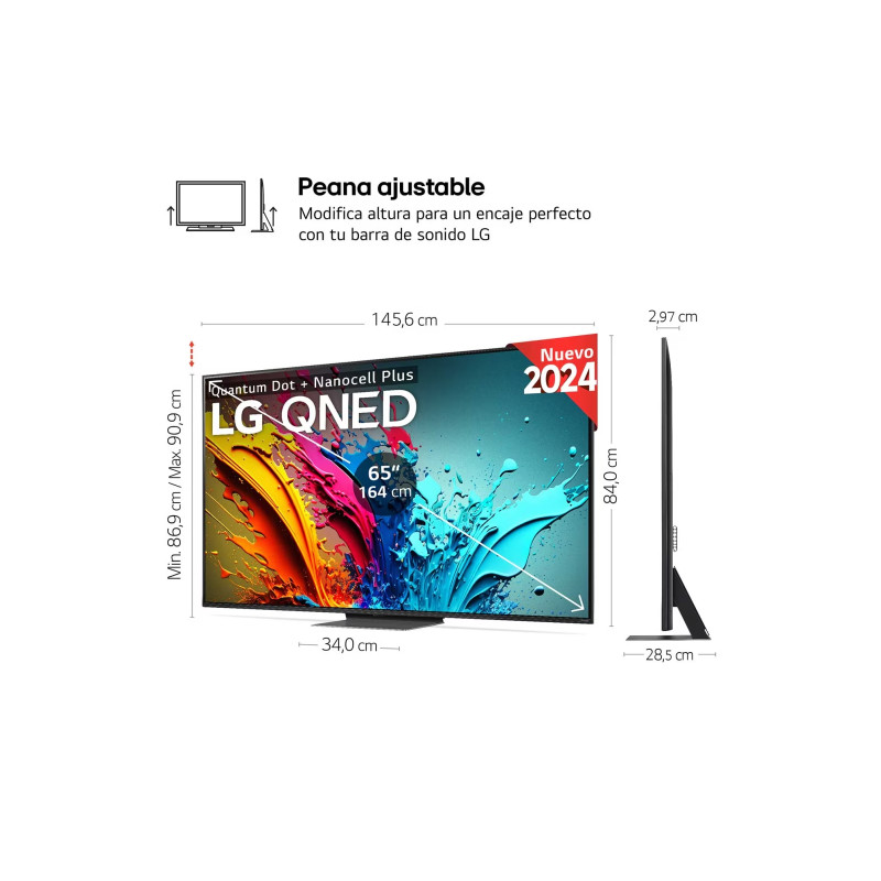 TV QNED LG 65QNED87T6B - 2