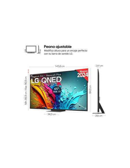 TV QNED LG 65QNED87T6B - 2