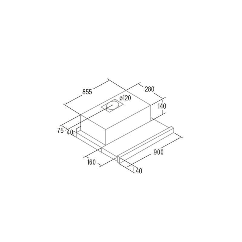 Campana extraplana Cata EXTENDER900 - 3