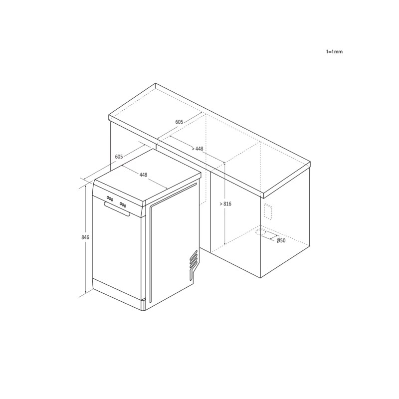 Lavavajillas 45 Haier XF1C3TB1FX - 4