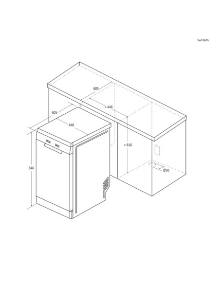 Lavavajillas 45 Haier XF1C3TB1FX - 4