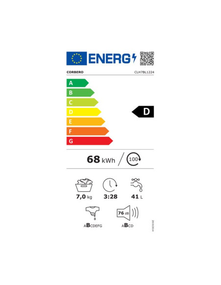 Lavadora frontal Corbero CLT7BL1224 - 2 Lavadora frontal Corbero CLT7BL1224 - 2