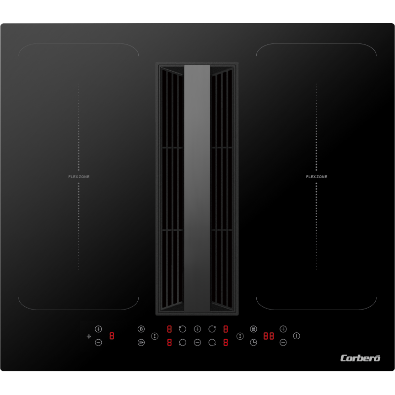 Vitroceramica Flex-induccion indep.+extractor Corbero CCIA7460DF - 2 Vitroceramica Flex-induccion indep.+extractor Corbero CCIA7460DF - 2