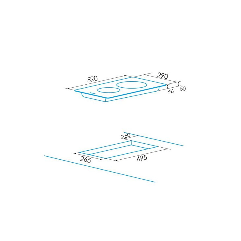 Vitroceramica modular indep. Edesa EVT3220BB - [category]