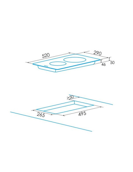 Vitroceramica modular indep. Edesa EVT3220BB - [category]