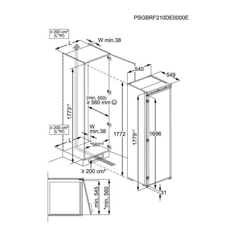 Congelador vertical INT Electrolux EUN7NE18S - [category]