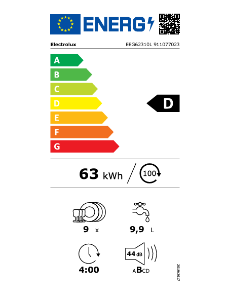 Lavavajillas 45 INT Electrolux EEG62310L - [category]