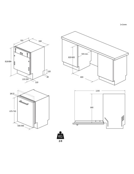 Lavavajillas 60 INT Haier XI4C4S0SB - 2 Lavavajillas 60 INT Haier XI4C4S0SB - 2