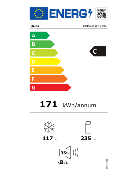 Combi NF Haier HDPW5618CNPW - 3