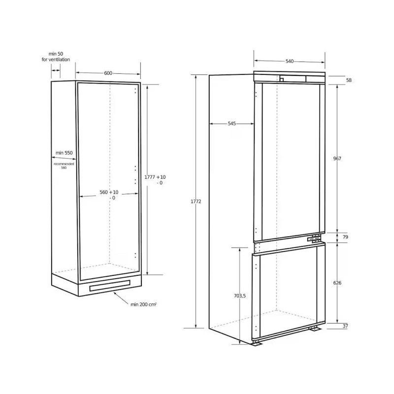 Combi NF INT Haier HBW5518D - [category]