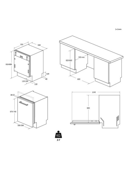 Lavavajillas 60 INT Candy CI3E53E0W - 8 Lavavajillas 60 INT Candy CI3E53E0W - 8