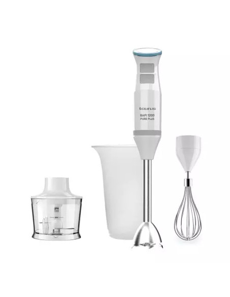 Batidora varilla Taurus Bapi 1200 Pure Plus, con accesorio picadora - 1