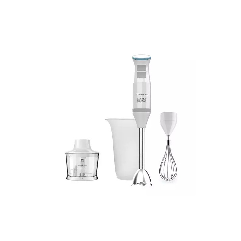 Batidora varilla Taurus Bapi 1200 Pure Plus, con accesorio picadora - 3