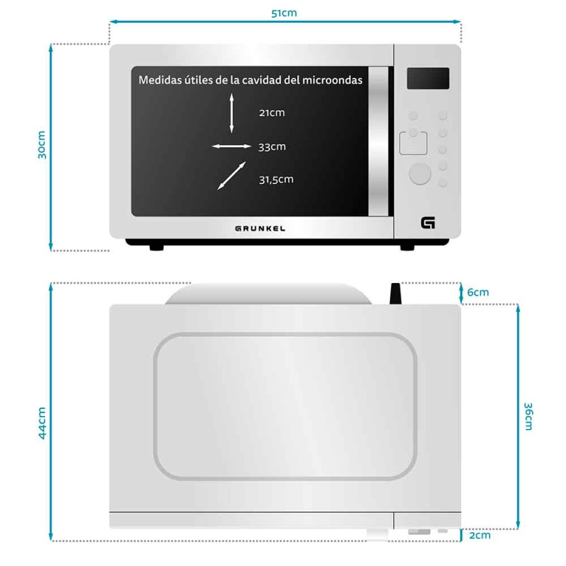 Microondas GRUNKEL MW-28AIRFRYER